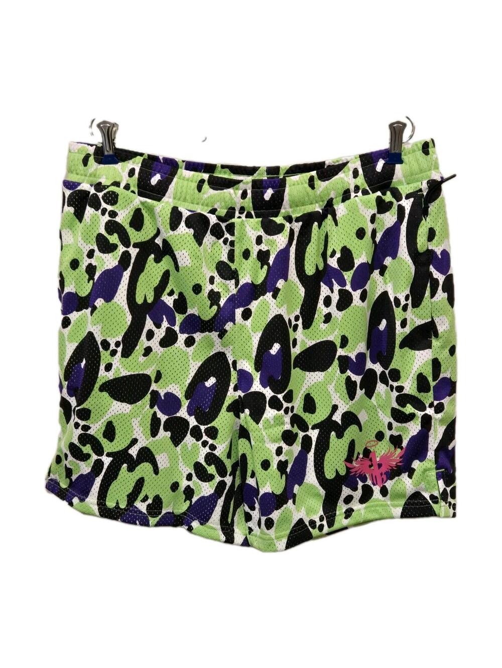 PUMA x Melo Ball TOXIC Men's XL Basketball Shorts Purple Green Gecko NWT